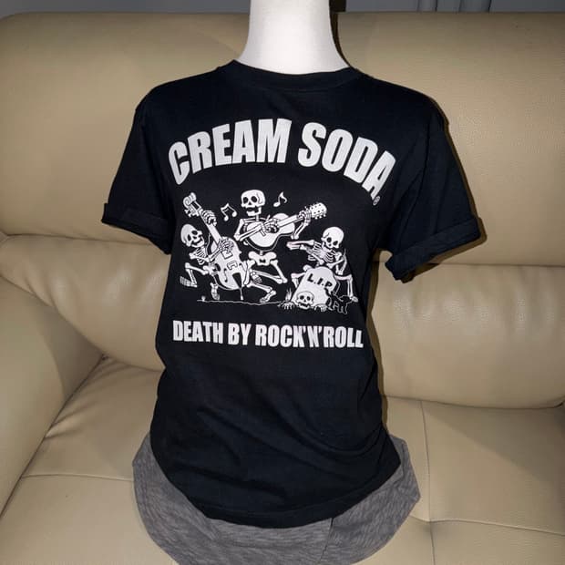 Cream soda dancing skull t-shirt
