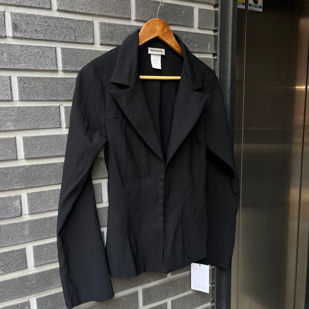 90s Wrapper 후크 자켓 블랙