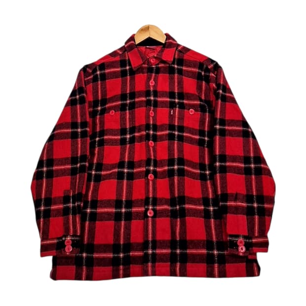 Levis 리바이스 누빔 버팔로 체크 셔츠