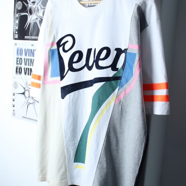(L-2XL) 에이치블레이드 반팔 티셔츠 콜라쥬 빅로고-7BB1