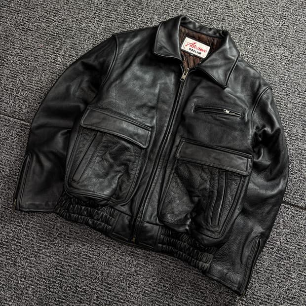 Advance 아카이브 램스킨 A-2 레더 자켓 1699