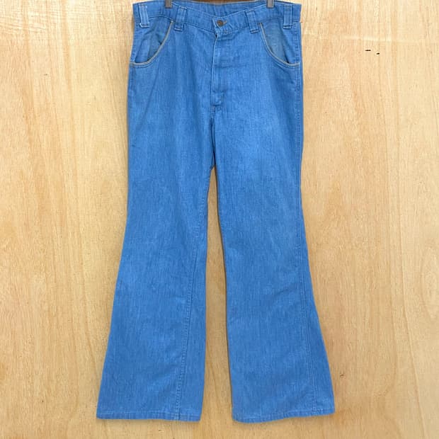 70's  LEVI'S bell bottom denim pants 벨보텀