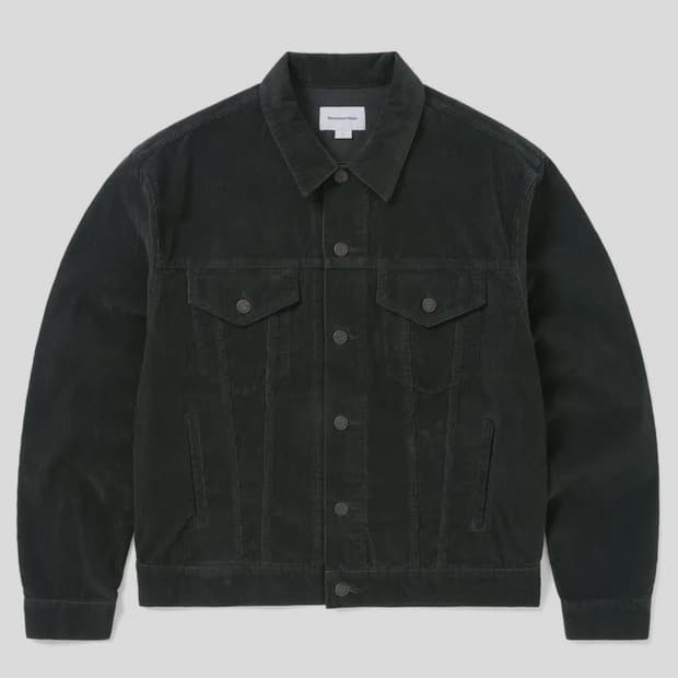 디스이즈네버댓 코듀로이 트러커 올리브