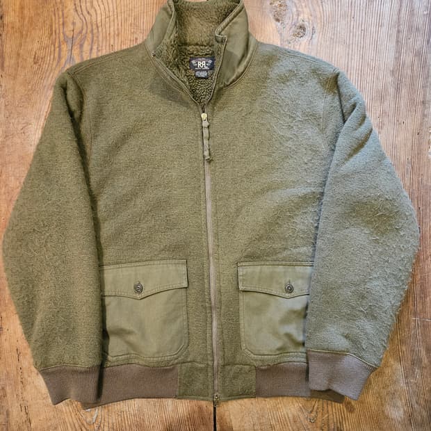 더블알엘 울 플리스 자켓