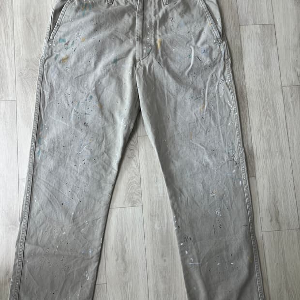 폴로 샐린저 디스트레스드 페인트 스플래터 치노팬츠 34X32