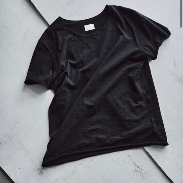 모노프리베 textured roll half sleeve black 1