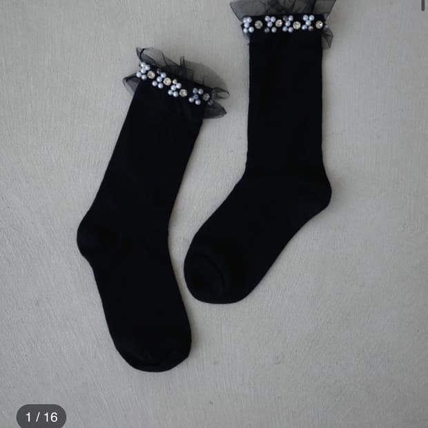 펑거스 레이스양말