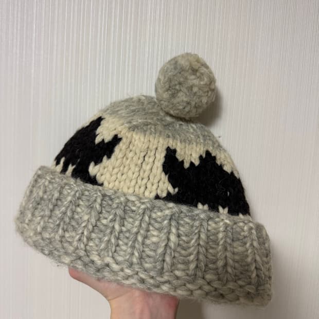 노르딕 스타일 니트 비니 OS