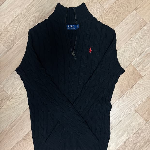 폴로 지퍼 스웨터 니트