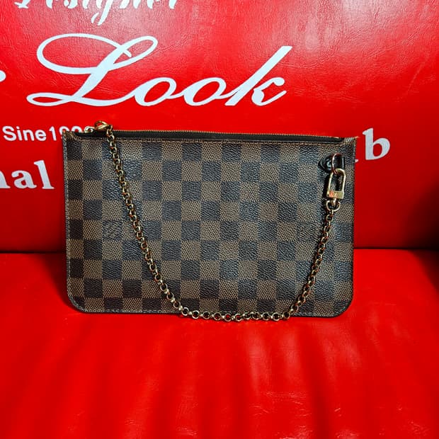 루이비통 커스텀 체인 다미에 미니 체인 크러치백 