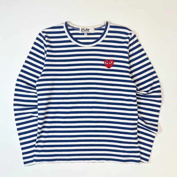 플레이 꼼데가르송 스트라이프 롱슬리브