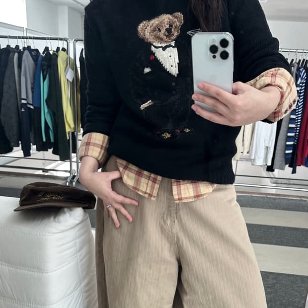 폴로 랄프로렌 마티니 베어 캐시미어 니트 