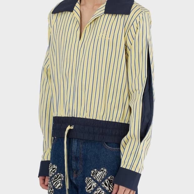 블루마블 스트라이프 셔츠 L