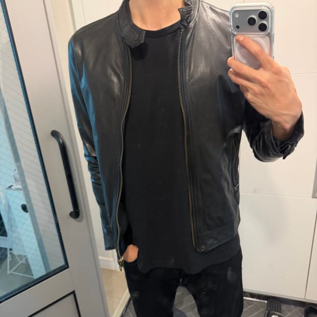 리바이스 염소가죽 가죽자켓