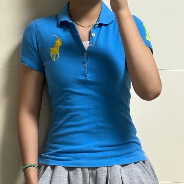 폴로 랄프로렌 빅포니 스카이블루 카라티