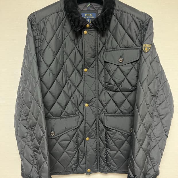 (정품)폴로 퀼팅자켓 블랙xxl