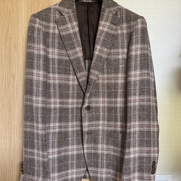 맨온더분 까노니코 체크 자켓 48사이즈