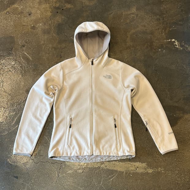 노스페이스 플리스 아이보리 집업 L