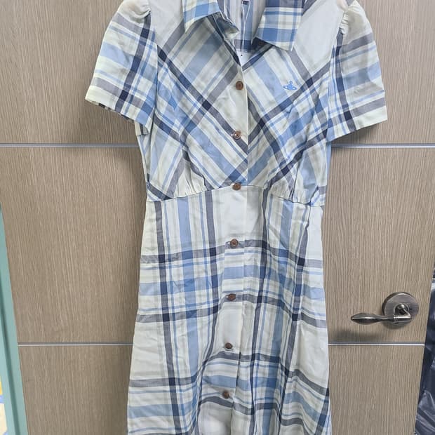 비비안웨스트우드 체크 반팔 원피스 3