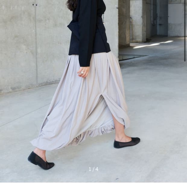 퍼스널랭귀지 Cascade Skirt - washed gray 삽니다.