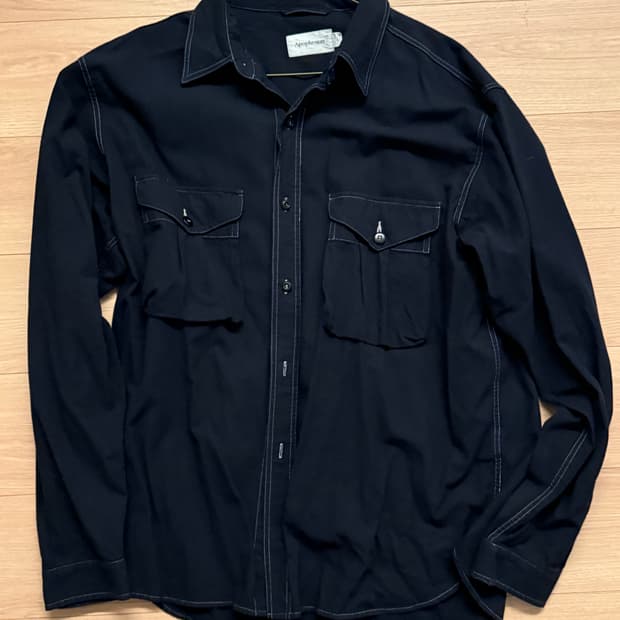아포페니안 럼버잭 다크네이비 색상 셔츠 L