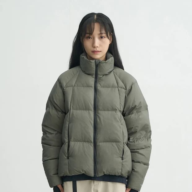 (L) 고요웨어 스너글 패딩 카키