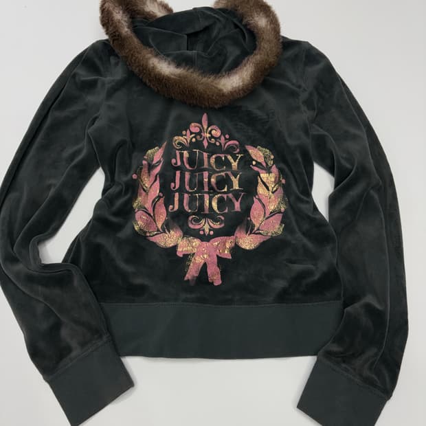 쥬시뀌띄르 딱붙 퍼 후디