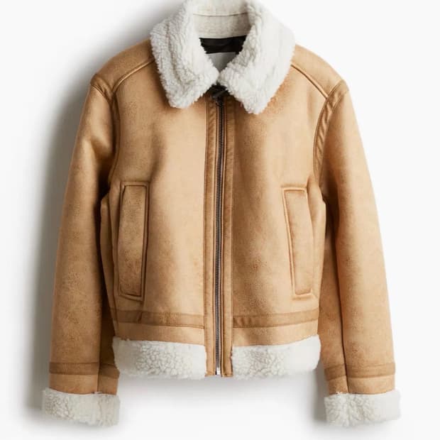 H&M 여성 무스탕 자켓