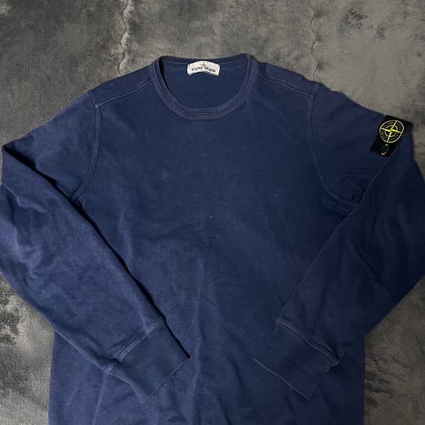 스톤아일랜드 워시드 블루 맨투맨 size M