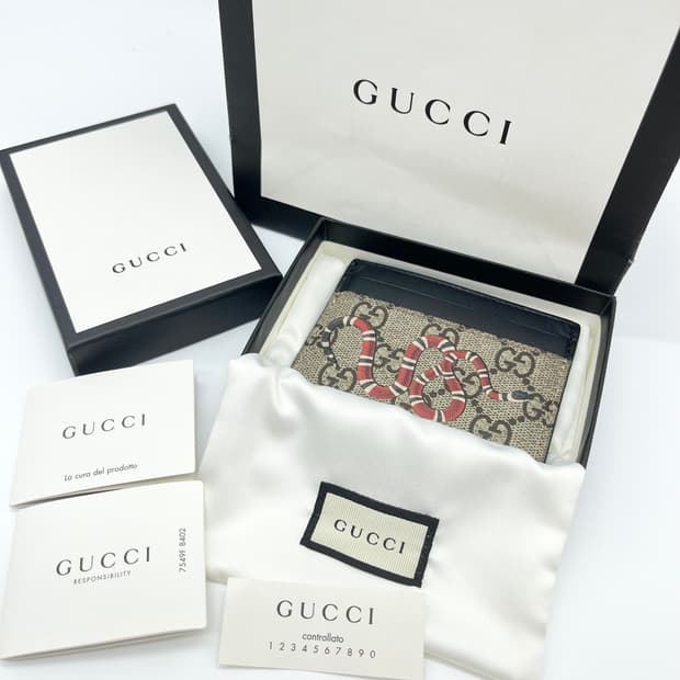 (정품) 구찌 스네이크 카드지갑