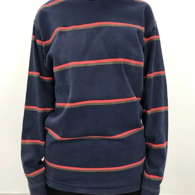 Vans Navy Stripe Long Sleeve