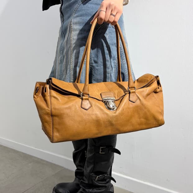 프라다 레더 가죽 숄더백 가방