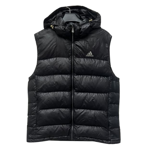 아디다스 구스 다운 패딩 조끼 XL