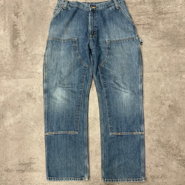 10s 칼하트 더블니 데님 카펜터 팬츠