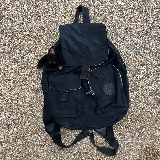 28 키플링 복조리 미니 백팩 블랙