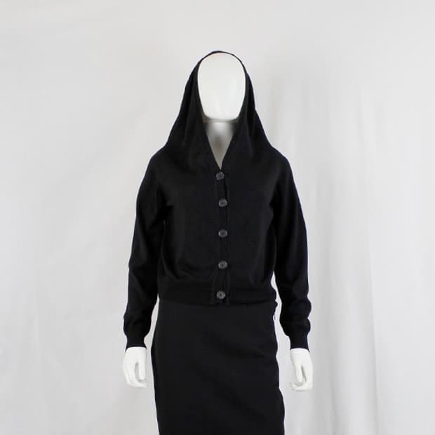 martin margiela fw05 hunchback cardigan