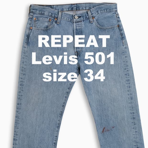 빈티지 리바이스 501 중청 34 인치 LV50134573