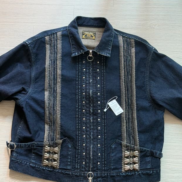 캐피탈 12oz 야가수리 자카드데님 