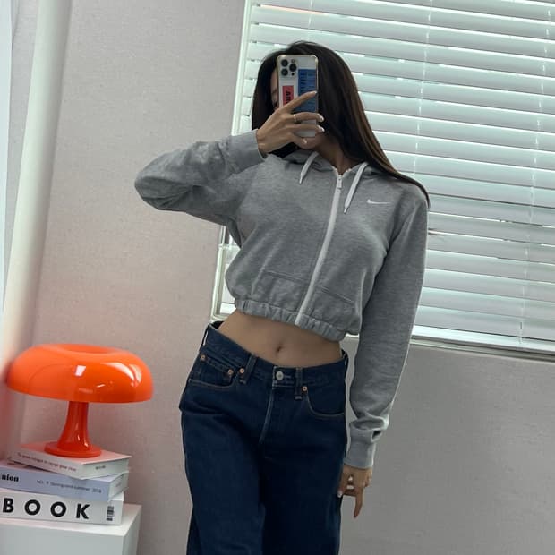 (WOMEN)나이키 크롭 후드-M1444