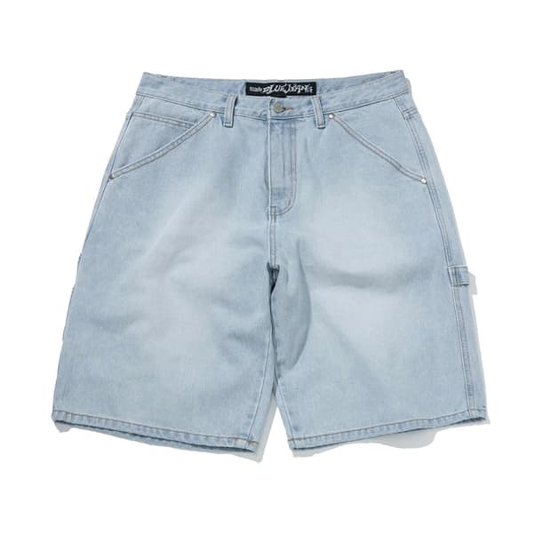 CARPENTER DENIM SHORTS [LIGHT BLUE] / S