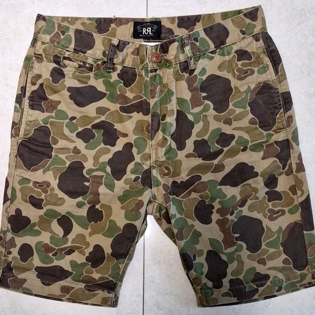 RRL Duck Hunter Camo Shorts (32)