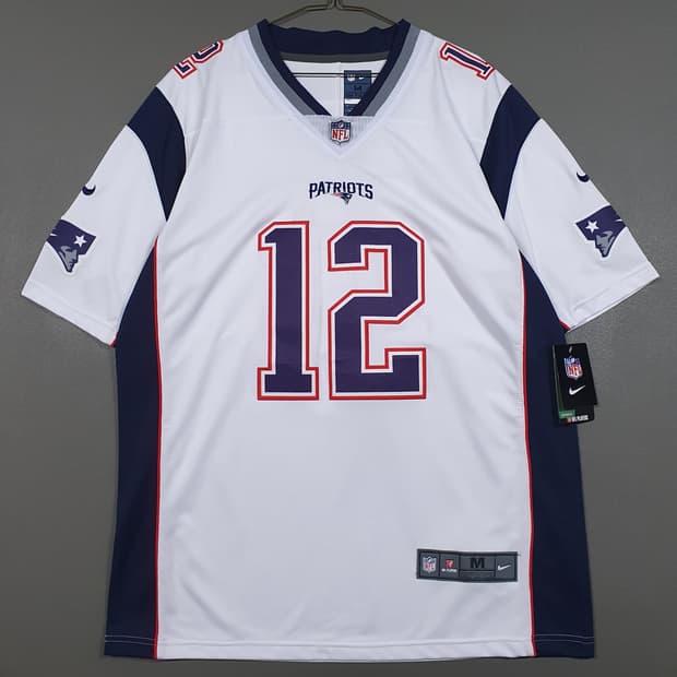 실측 XL 나이키 NFL 뉴잉글랜드 패트리어츠 톰브래디 반팔티 럭비 져지