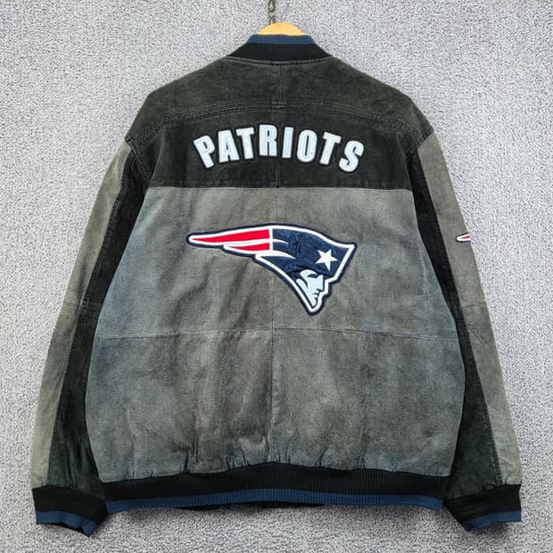 NFL 뉴잉글랜드 패트리어츠 스웨이드 가죽 자켓 (L)/ 13227