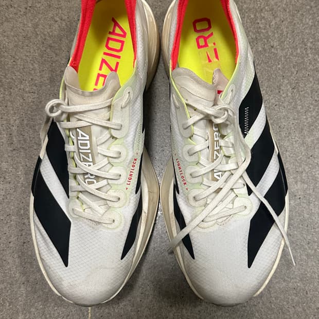 아디다스 아디제로 아디오스 프로 4 클라우드 화이트 러닝 카본화