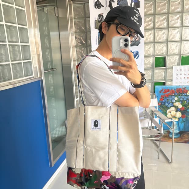 BAPE 베이프 부록 베이프 나일론 에코백