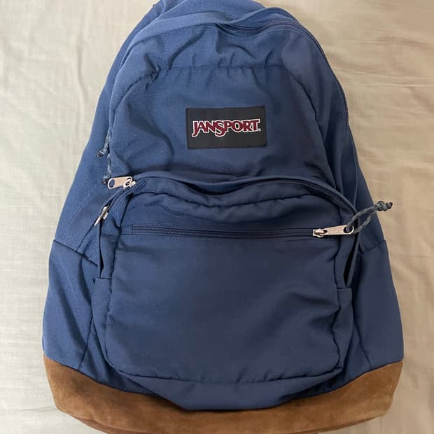 잔스포츠 스웨이드 백팩