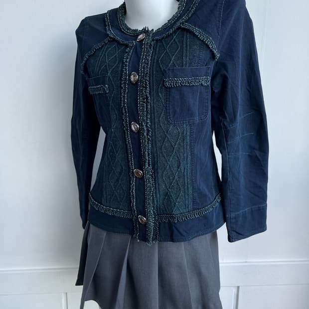 KAORYINU 데님 패치 자켓