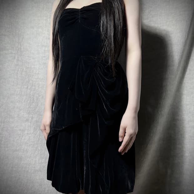 Marc by Marc Jacobs Velvet Draped Dress