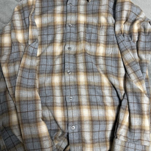 무인양품 오라리맛 플란넬셔츠L