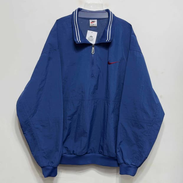90s 나이키 올드스쿨 하프집업 아노락 웜업